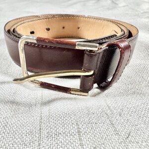 🔥 90s Vintage Christian Dior Burgundy Leather Belt 🔥